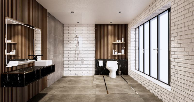 Renovated Bathroom Featuring Natural Materials